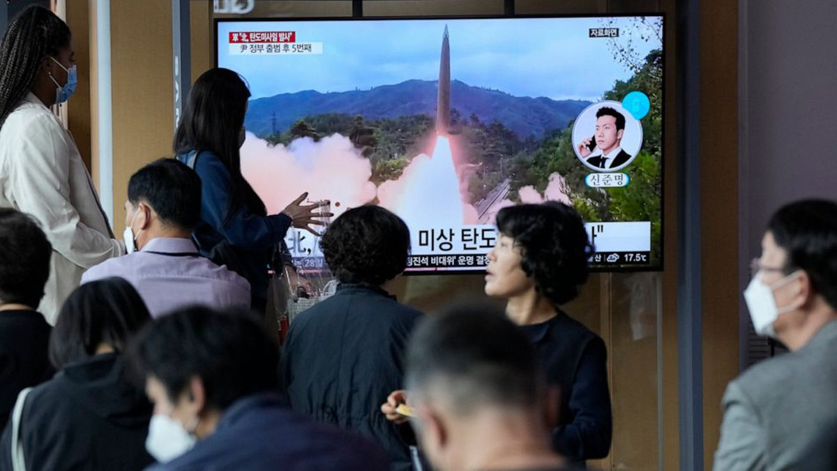 North Korea fires ballistic missile towards sea, says South Korean military