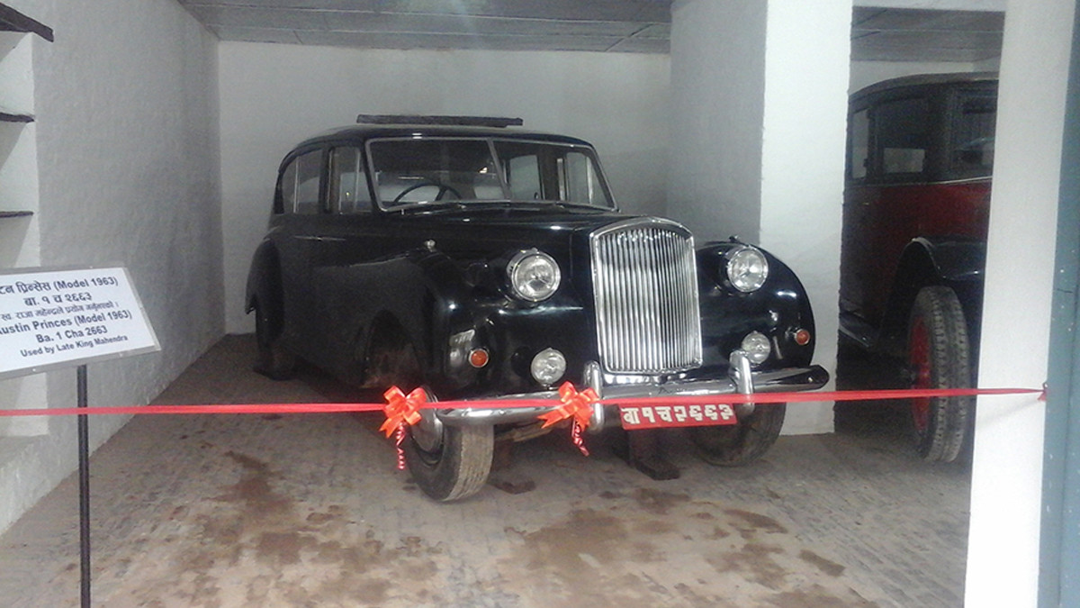 3 vehicles used by Late King Tribhuvan and Mahendra in the museum