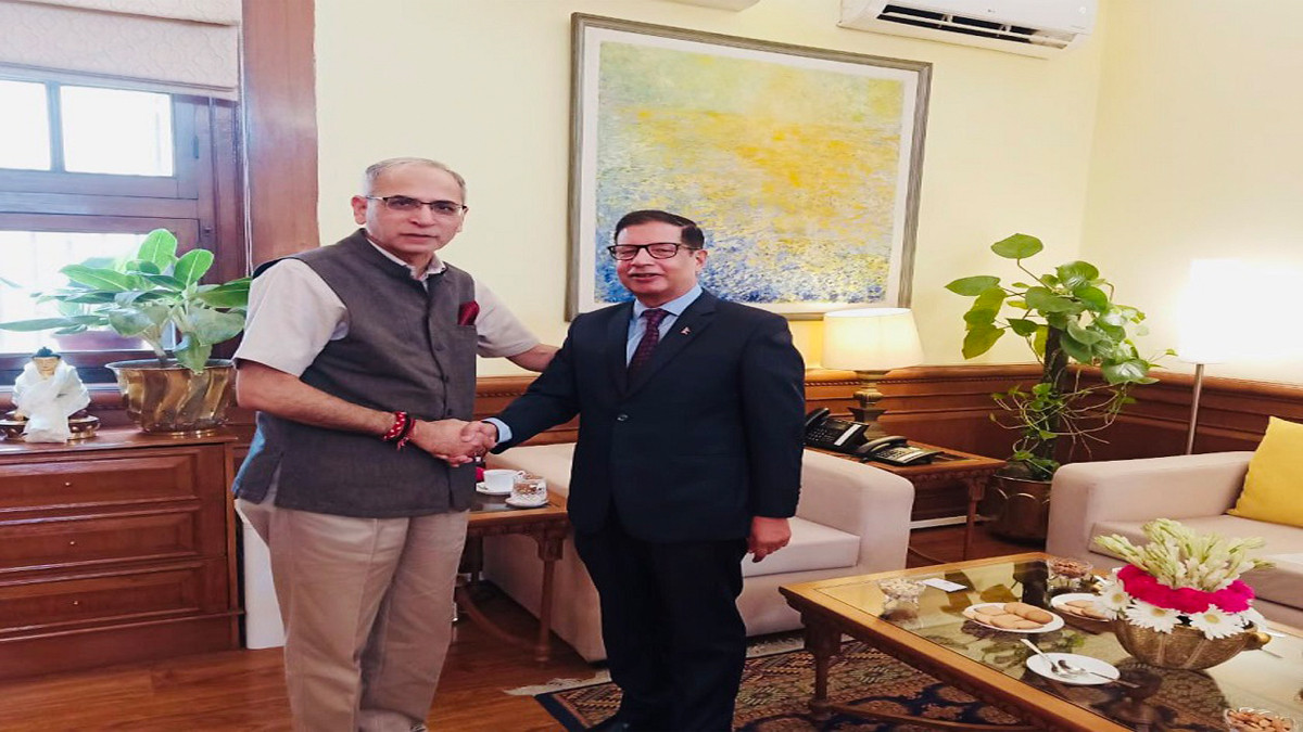 Nepali Ambassador Sharma met with Indian Foreign Secretary