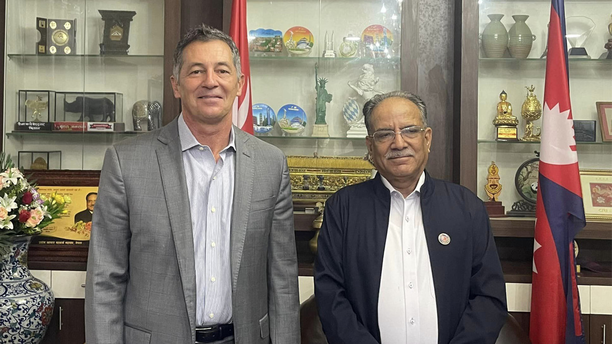 US ambassador Berry holds farewell meeting with Prachanda