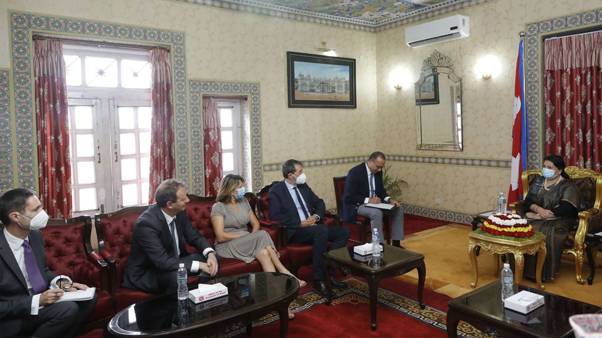 French parliamentary delegation calls on President Bidya Devi Bhandari