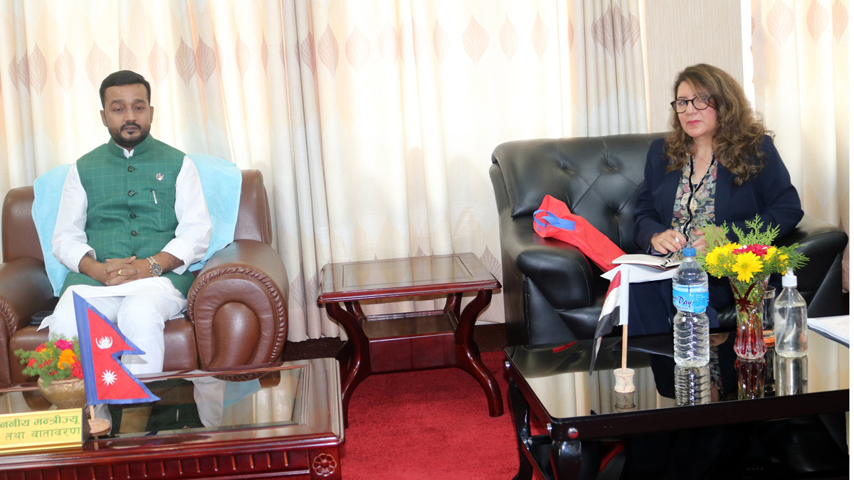 Egyptian Ambassador  meets Forests and Environment Minister Yadav