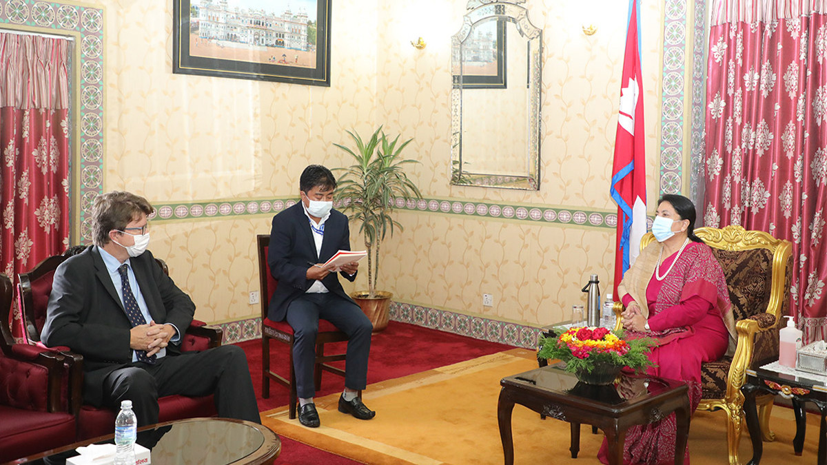 Finnish ambassador calls on President Bhandari