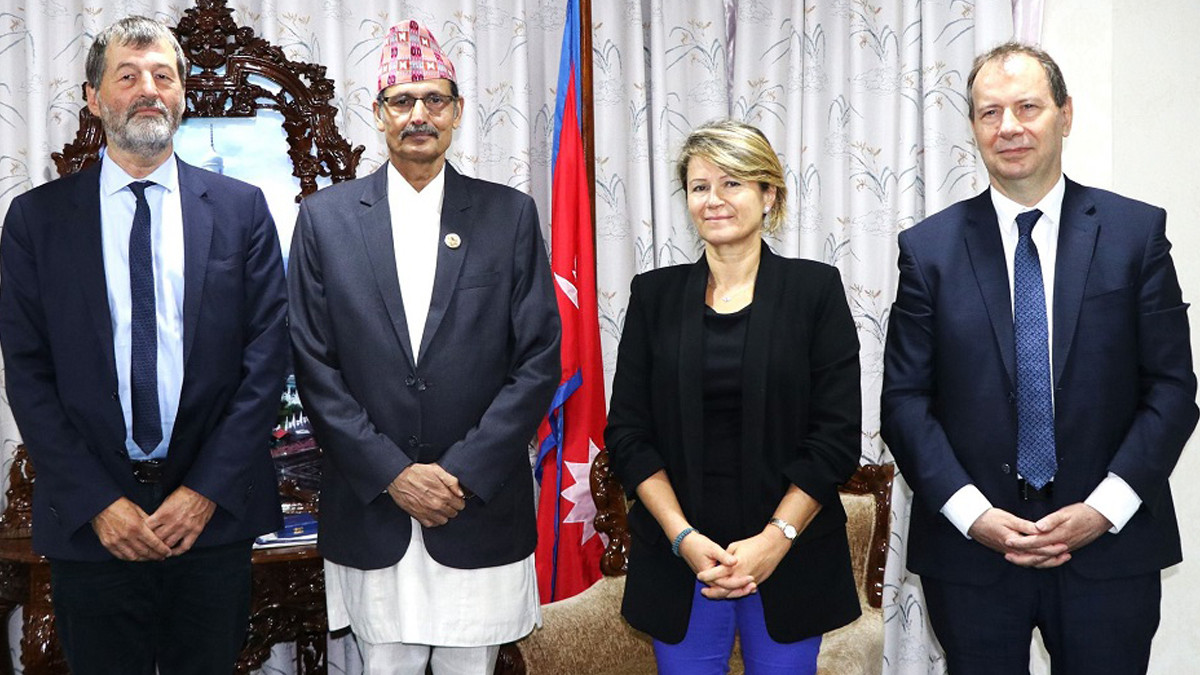 French delegation meets Speaker Sapkota