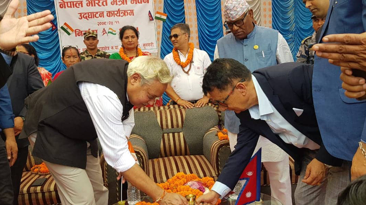 India-built school building inaugurated in  Sunsari