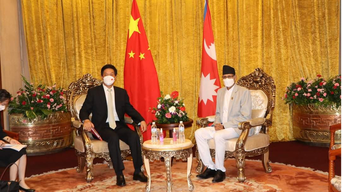 Chinese leader Li holds talks with Speaker Sapkota