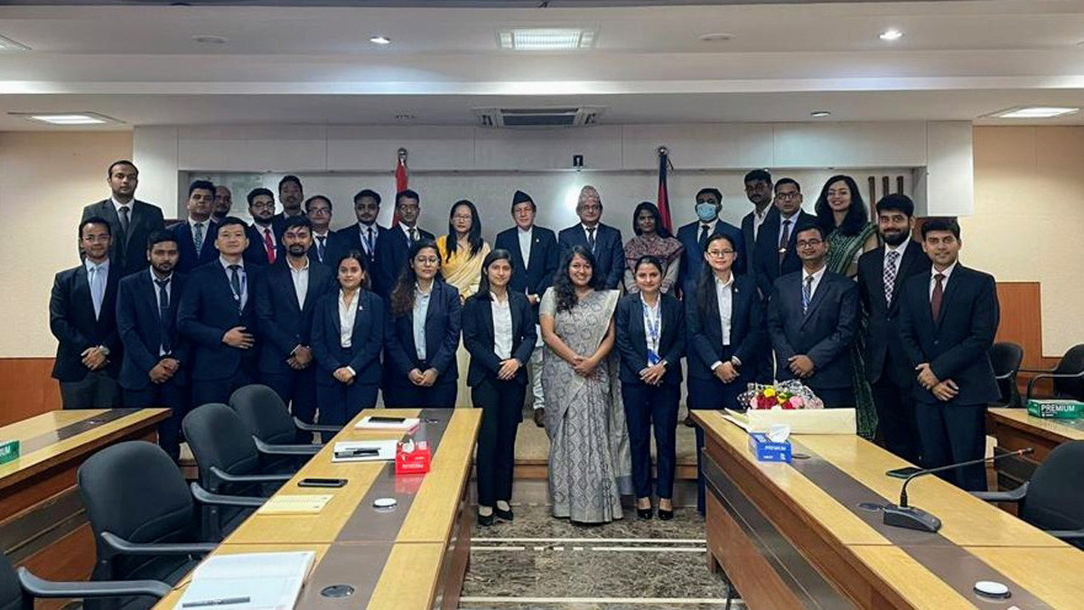 The young Indian diplomats visited Nepal