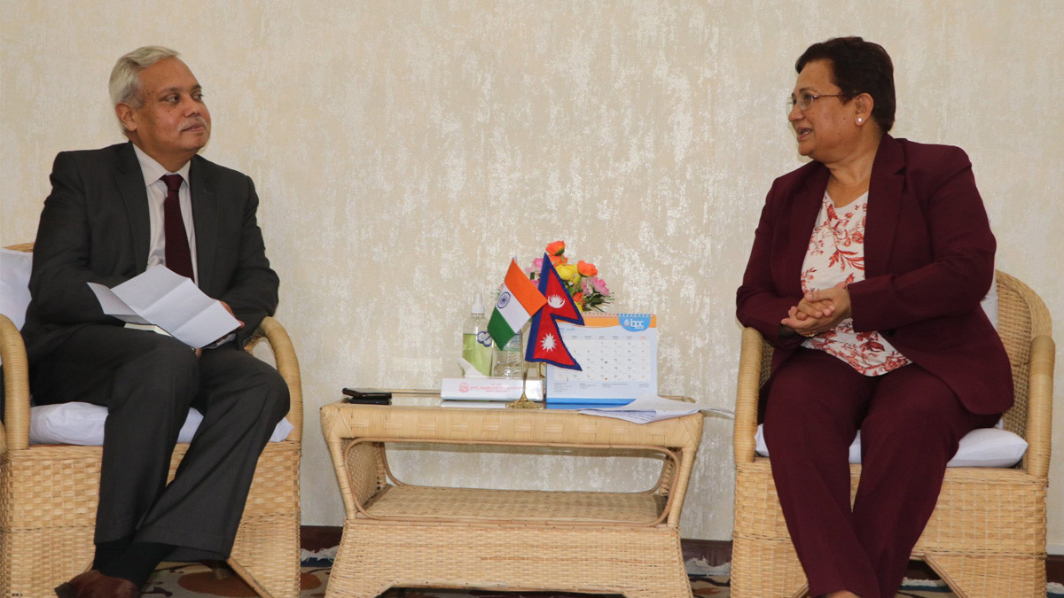 Indian Ambassador pays courtesy call on Energy Minister Bhusal