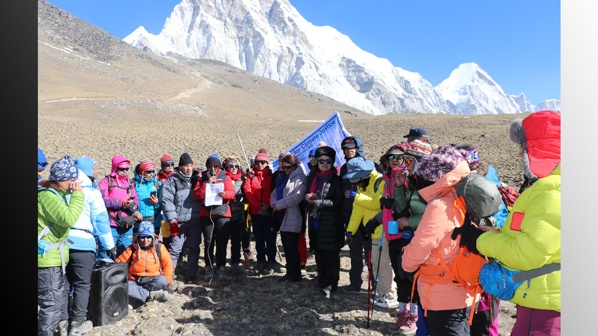 Nepali women issue ‘Kalapatthar Declaration’ from Everest base camp to fight climate change