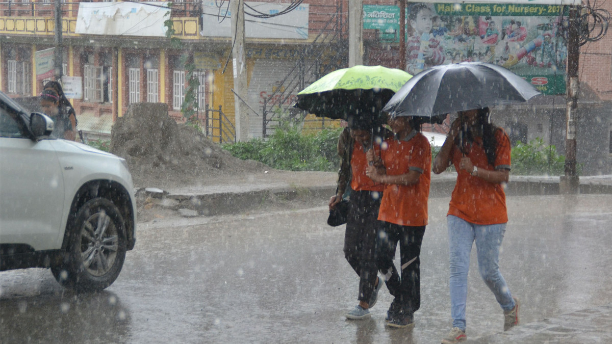 Kathmandu Valley receives 46 mm rainfall in three hours, Bara 112 mm today