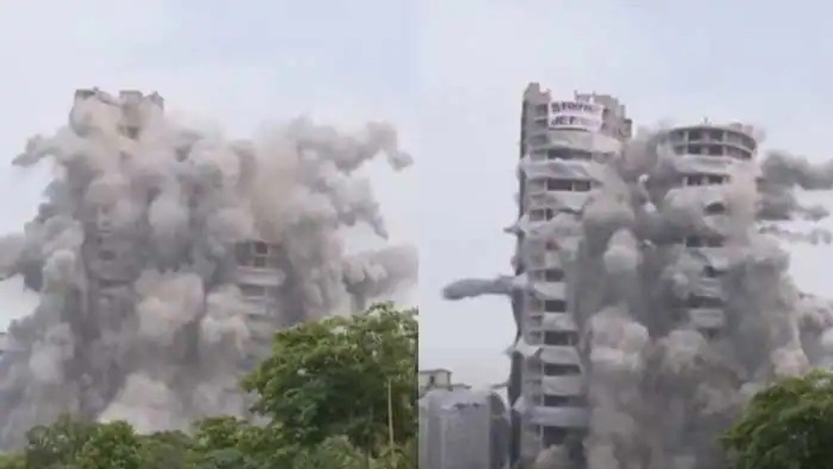 Noida: Supertech twin towers demolished