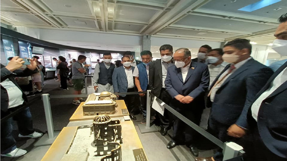 Prachanda visits Hiroshima Museum