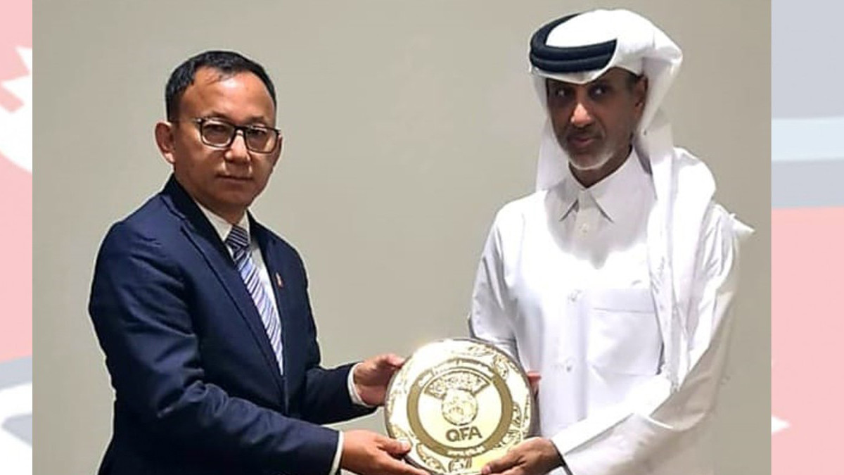 ANFA President meets Qatar Football Association President