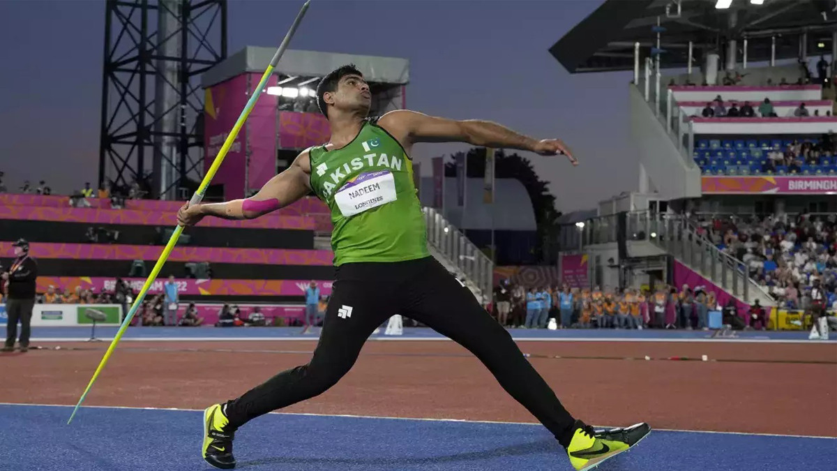 Pakistan's Athlete Arshad Nadeem won gold medal in javelin throw competition