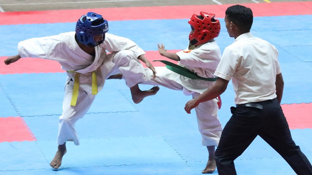 Aftab and Prince clinch gold medal in Full Contact Karate Championship