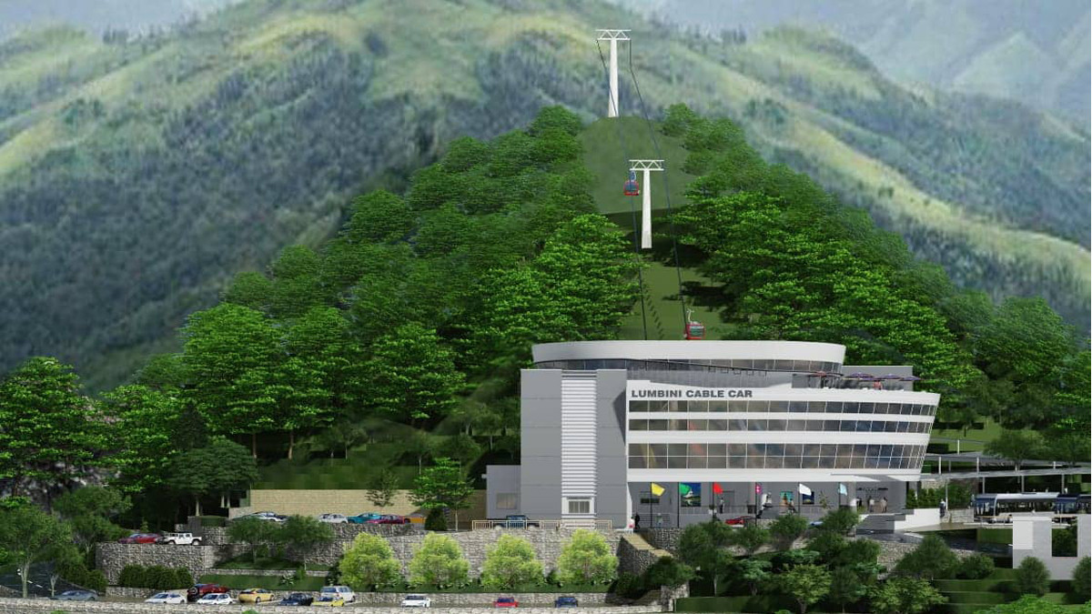 Lumbini cable car under construction in Butwal will be operational from Magh