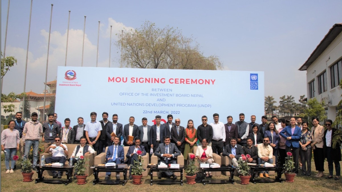 Investment Board Nepal and UNDP signs MOU in areas of common interest