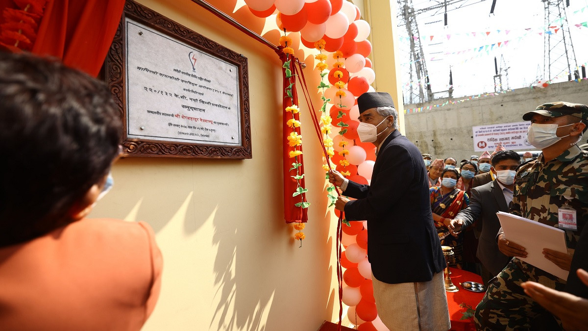 PM Deuba inaugurates Khimti power substation