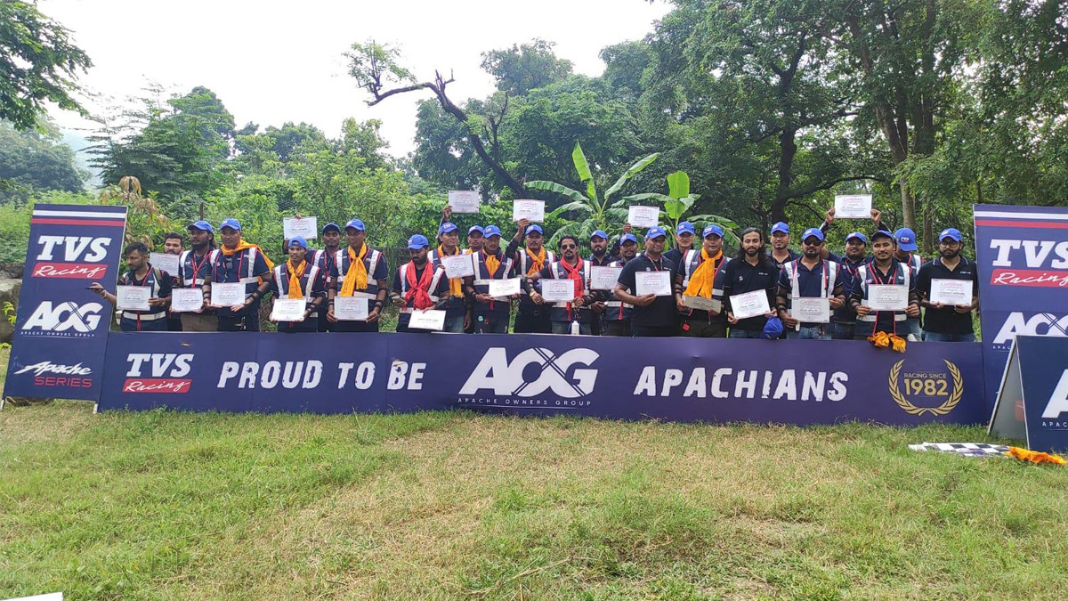 TVS organizes "AOG Ride" With 40 Riders In Dhangadi 