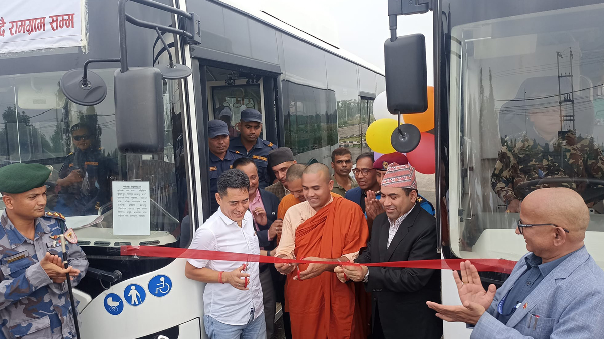 Electric vehicles start plying in Lumbini