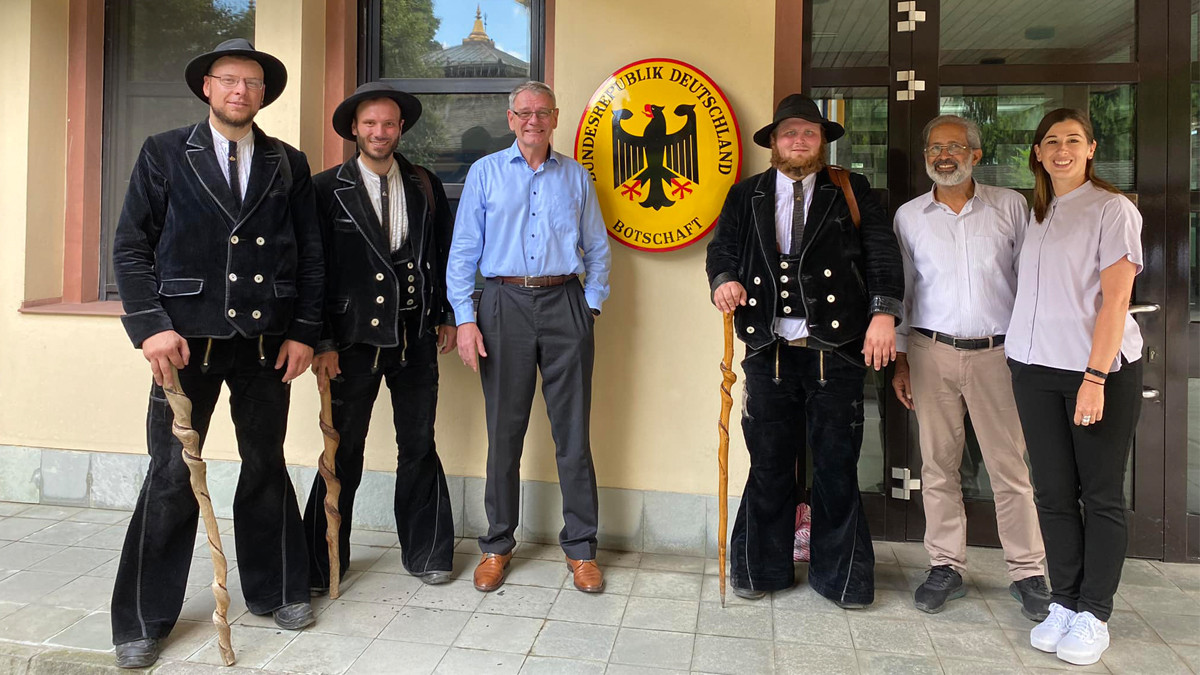 An Unusual visit at German Embassy Kathmandu