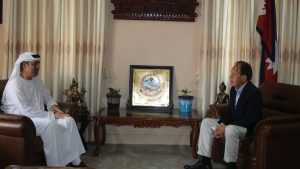 UAE Ambassador paid farewell call on Foreign Minister Khadka