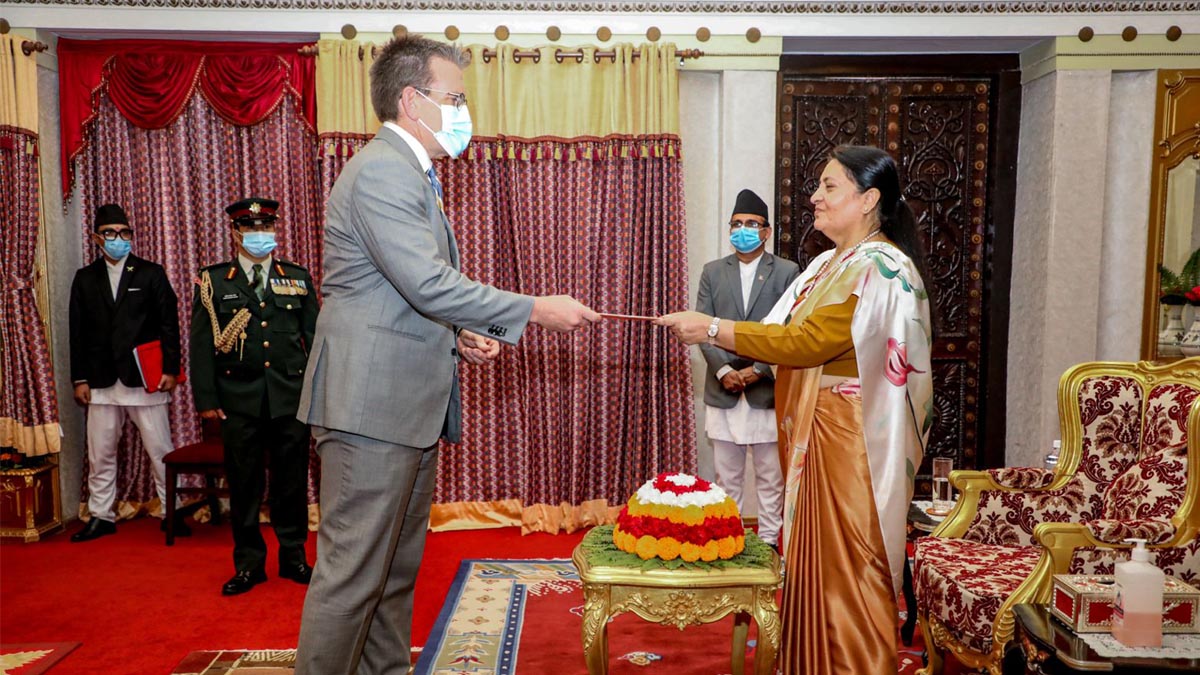 Newly-appointed US Ambassador Presents his Credentials to President Bhandari