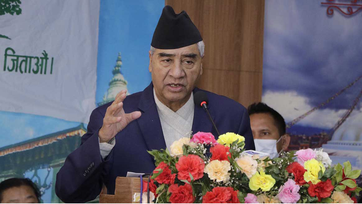 Deuba calls for a majority for lasting peace and democracy