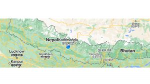 Earthquake of 5.9 magnitude , epicenter Nepal-China border