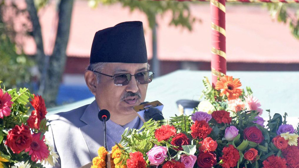 Home Minister Khand reaffirms government support to Nepal Police in every challenge it faces