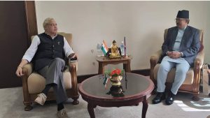 Meeting between Home Minister Khand and Indian Ambassador Srivastava