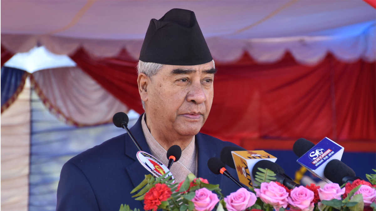 Law and order, security are basis of development and good governance: PM Deuba