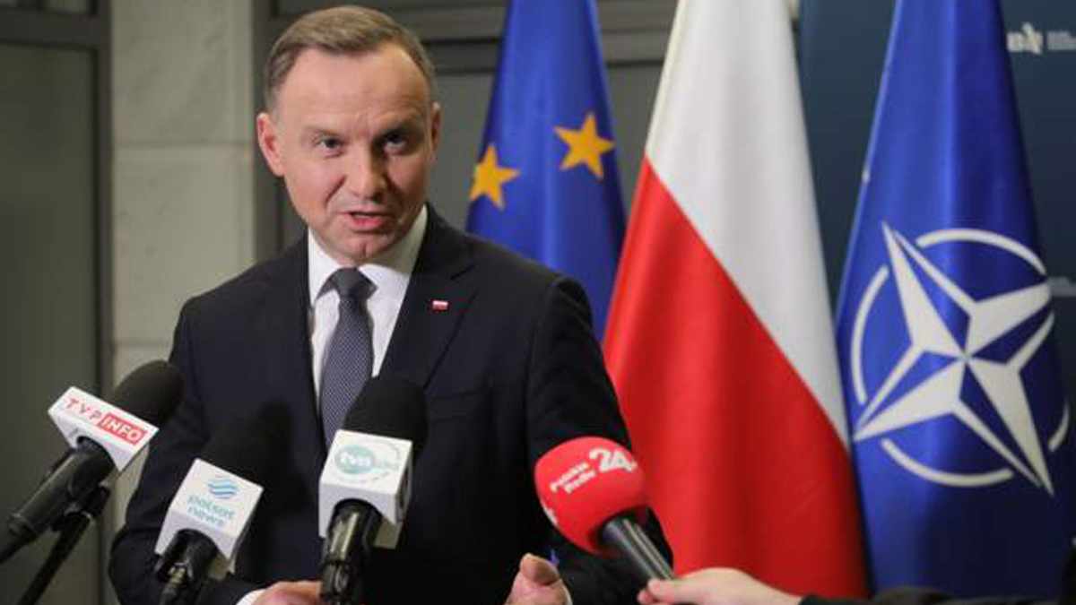 Poland says Russian rocket hit its territory