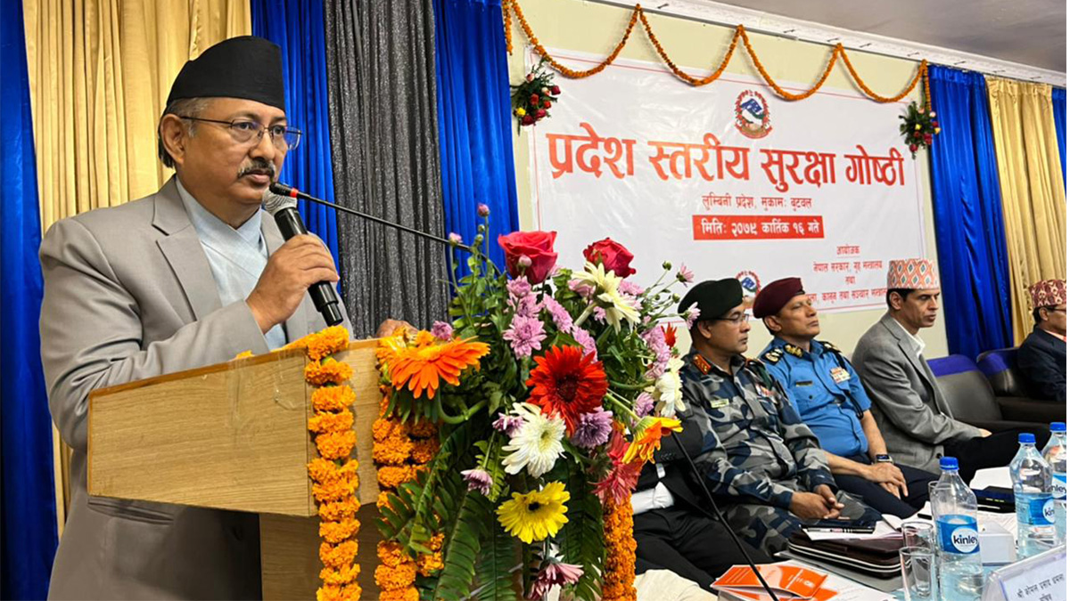 Home Minister Khand assures of peaceful election on November 20