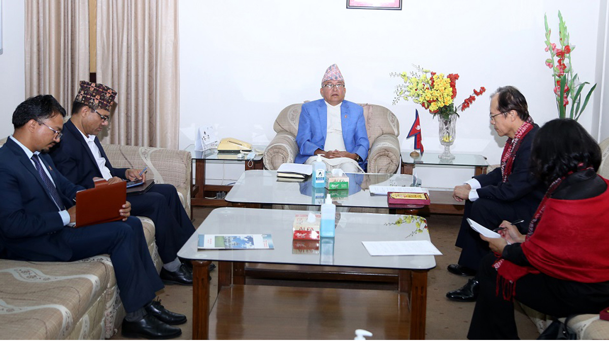 CEC Thapaliya and Japanese ambassador hold meeting