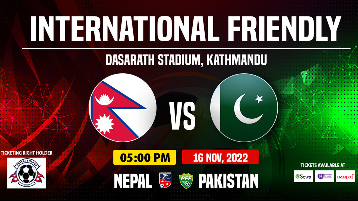 Friendly Football match: Nepal Vs Pakistan tomorrow