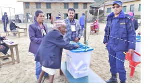 107-year-old man casts vote in Myagdi
