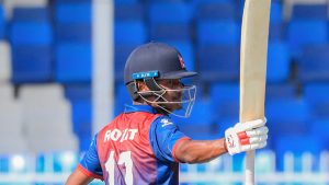 Rohit and Gulshan Showing Batting Prowess Against Oman