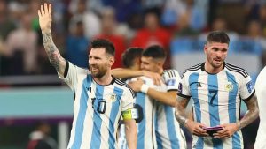 Argentina beat Australia 2-1, advance to face Netherlands in quarter-finals