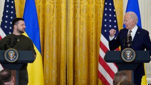 Americans ‘have stood proudly’ with Ukrainians, Biden tells Zelenskyy