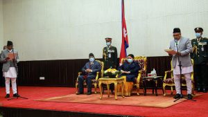 Newly appointed AG Pokharel takes oath