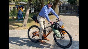 German envoy’s fondness for cycling, reached Dhaka in nine days