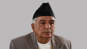 NC leader Poudel receiving Japanese decoration
