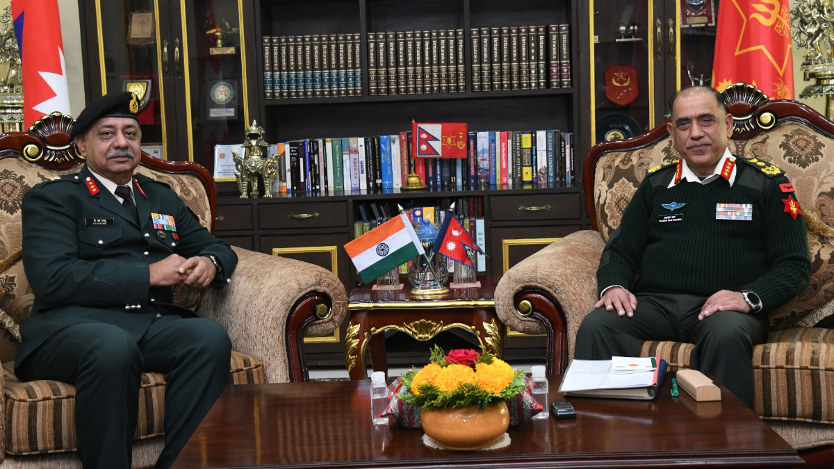 Indian Army Lt Gen Sandhu calls on CoAS Sharma