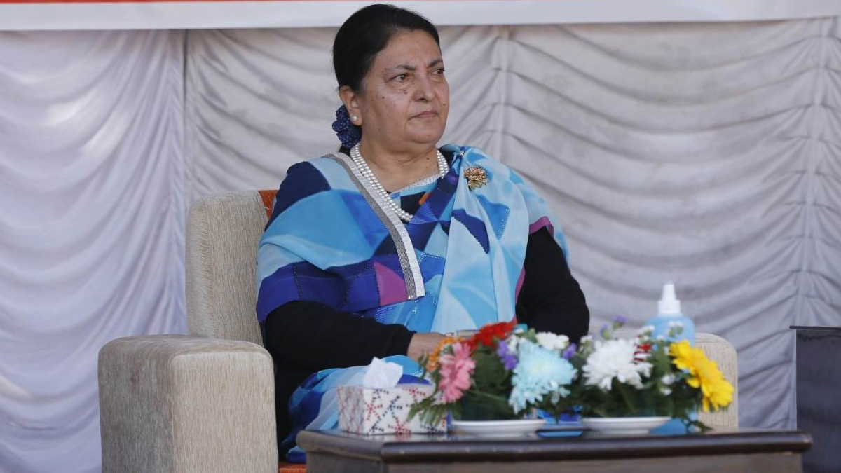 President Bhandari attends reception hosted by Election Commission