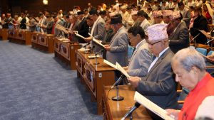 Newly elected HoR members take oath