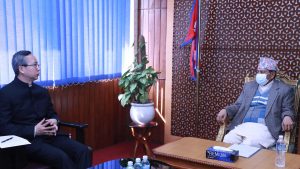 Deputy Prime Minister Shrestha drew the attention of the Chinese ambassador to the issue of opening the borders