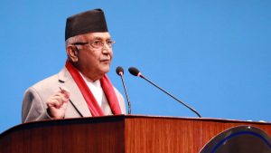 UML Chair Oli commits vote of confidence to PM Dahal