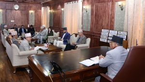 PM Dahal holds talks with EC officials