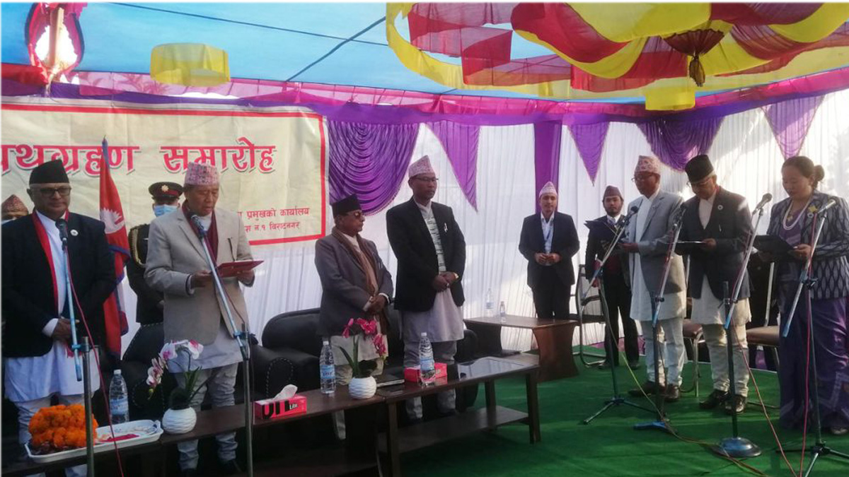 Hikmat Karki takes oath as Province 1 CM, 3 ministers also sworn in